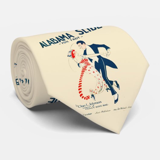 ダンスのアラバマのスライドのキツネの早足のヴィンテージポスター ネクタイ (ロール)