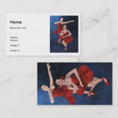 ダンスのインストラクターの名刺 名刺 (正面/裏面)