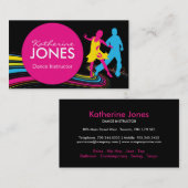 ダンスのインストラクタービジネス車 名刺 (正面/裏面)