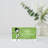 ダンスのインストラクター|のバレエダンサー|のバレリーナ 名刺 (スタンド正面)