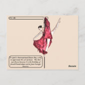 ダンスのインターネーションの日モダン – ダンスファインアート ポストカード (裏面)