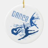 ダンスのオーナメント(カスタマイズ可能な) セラミックオーナメント (裏面)