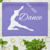 ダンスのカスタムなモノグラム及び色手タオル キッチンタオル (折り畳み)