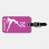 ダンスのカスタムな荷物のラベル ラゲッジタグ (正面横)