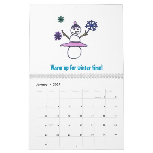 ダンスのカレンダー2012年 カレンダー (1月 2027)