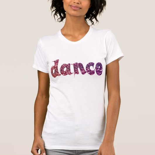 ダンスのグリッター Tシャツ (正面)