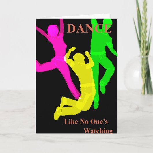 ダンスのグリーティングカード カード (正面)