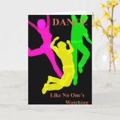 ダンスのグリーティングカード カード (黄色い花)