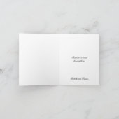 ダンスのゴシック様式結婚式は感謝していしています サンキューカード (内部)