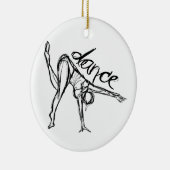 ダンスのスケッチ セラミックオーナメント (右)