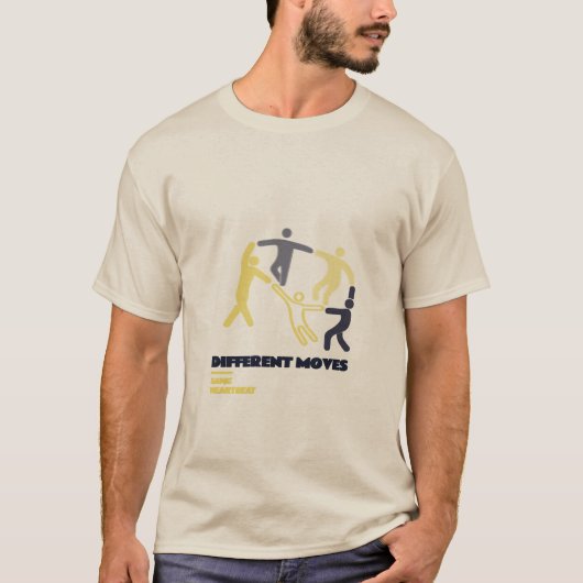 ダンスのスタイルは違っても心臓の鼓動は同じ Tシャツ (正面)