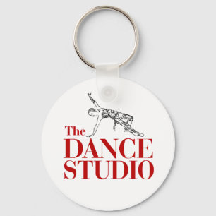 ダンスのスタジオ、ジャズKeychain キーホルダー