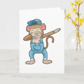 ダンスのダブが得意な猿の整備士 カード (黄色い花)