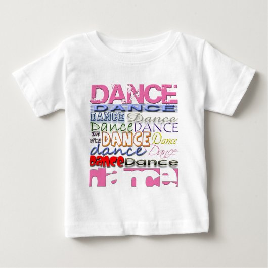 ダンスのダンサーのプロダクト ベビーTシャツ (正面)