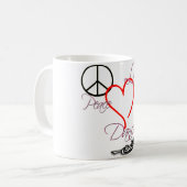 ダンスのダンサーの踊りのデザイン コーヒーマグカップ (正面左)