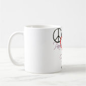 ダンスのダンサーの踊りのデザイン コーヒーマグカップ (左)