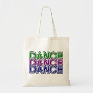 ダンスのダンスのダンスのネオン小さいトート トートバッグ