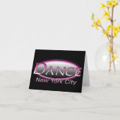 ダンスのニューヨークシティのロゴのブランクのメッセージカード カード (黄色い花)