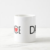 ダンスのハート コーヒーマグカップ (中央)