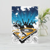 ダンスのパーティの招待状カード 招待状 (スタンド正面)