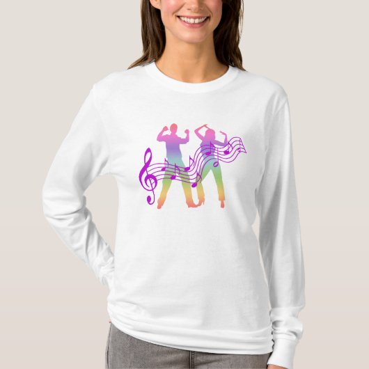 ダンスのフード付きスウェットシャツ Tシャツ (正面)