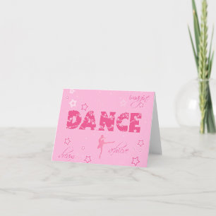 ダンスのメッセージカードは夢を達成します想像します カード