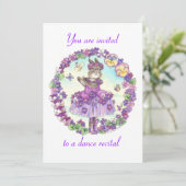 ダンスのリサイタル招待 招待状 (スタンド正面)