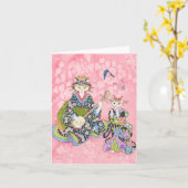 "ダンスのレッスン"のメッセージカード カード (黄色い花)