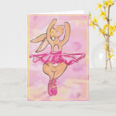 ダンスのレッスン カード (黄色い花)