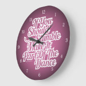 ダンスの一部 ラージ壁時計 (傾斜)