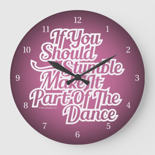 ダンスの一部 ラージ壁時計 (正面)