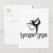 ダンスの主ポーズIyengarヨガギフト ポストカード (正面/裏面)