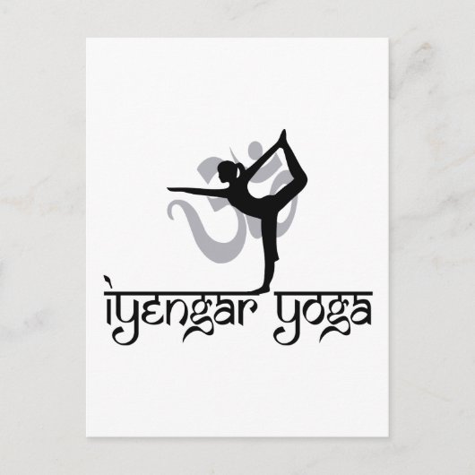 ダンスの主ポーズIyengarヨガギフト ポストカード (正面)