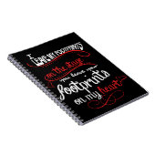 ダンスの先生のためのダンスの演奏会のギフト- ノートブック (右側)