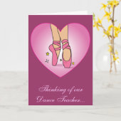 ダンスの先生のための井戸をすぐに得て下さい カード (黄色い花)