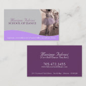 ダンスの先生の名刺 名刺 (正面/裏面)