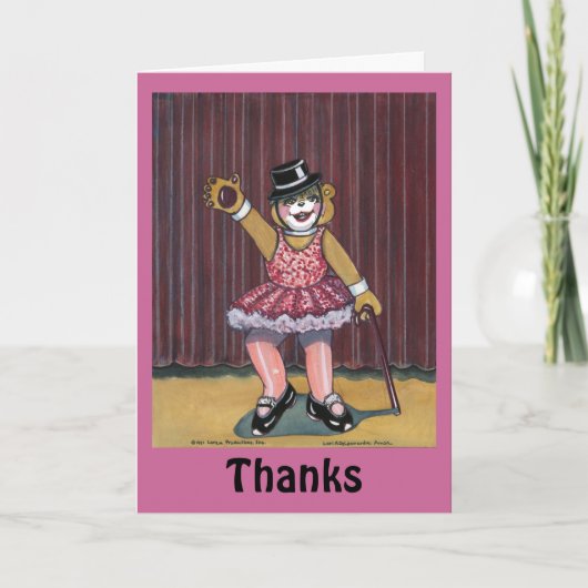 ダンスの先生への感謝カード サンキューカード (正面)