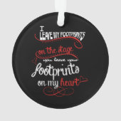 ダンスの先生-ハートの足跡 オーナメント (裏面)