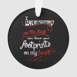 ダンスの先生-ハートの足跡 オーナメント