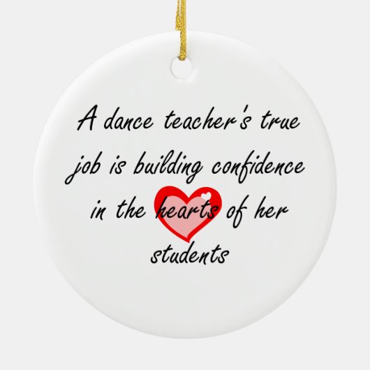 ダンスの先生-両面のオーナメント セラミックオーナメント (裏面)