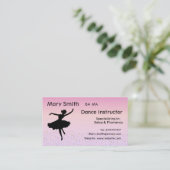 ダンスの先生/踊りのインストラクターの名刺 名刺 (スタンド正面)