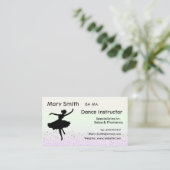 ダンスの先生/踊りのインストラクターの名刺 名刺 (スタンド正面)