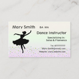 ダンスの先生/踊りのインストラクターの名刺 名刺