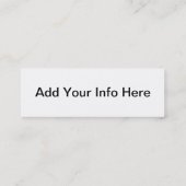 ダンスの名刺 スキニー名刺 (裏面)