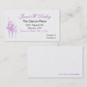 ダンスの名刺 名刺 (正面/裏面)