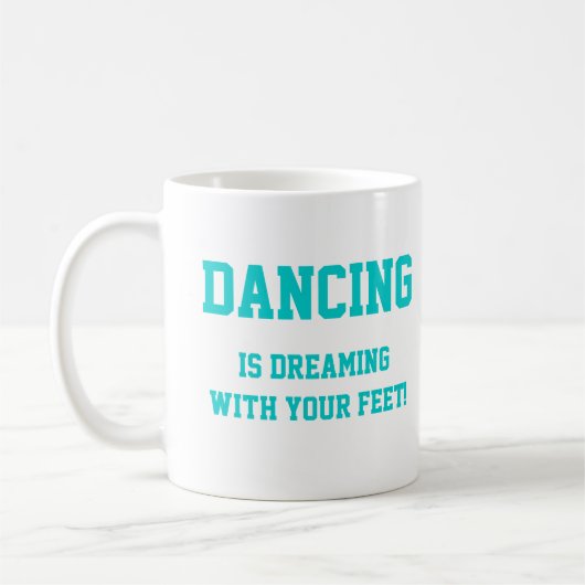 ダンスの夢のマグ コーヒーマグカップ (左)