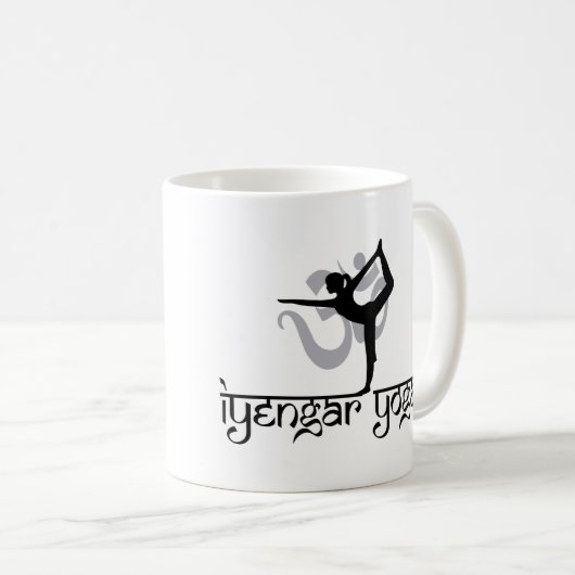 ダンスの姿勢のIyengarのヨガのギフトの主 コーヒーマグカップ (正面右)