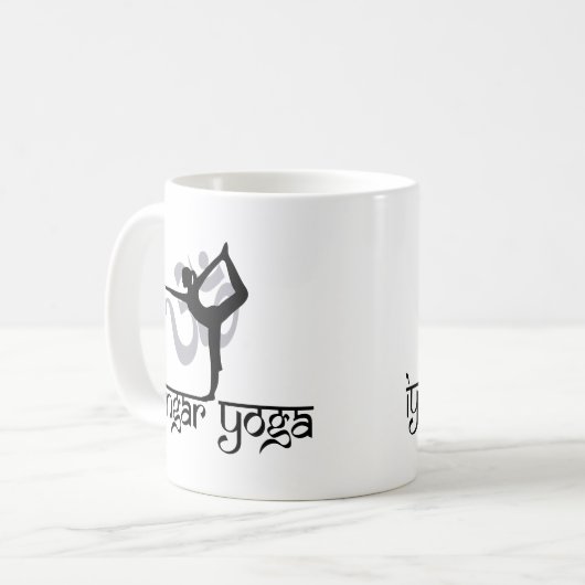 ダンスの姿勢のIyengarのヨガのギフトの主 コーヒーマグカップ (正面左)