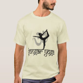 ダンスの姿勢のIyengarのヨガのTシャツの主 Tシャツ (正面)