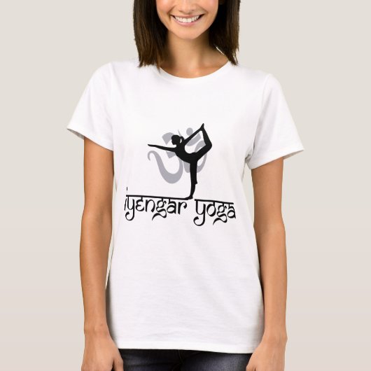 ダンスの姿勢のIyengarのヨガのTシャツの主 Tシャツ (正面)